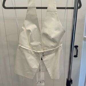 Zara white halter Top